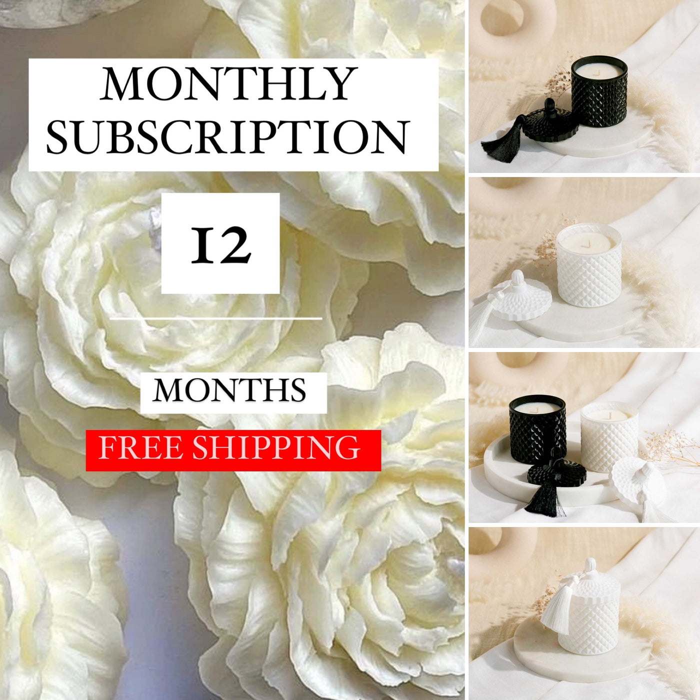 12 Months of Candles Gift Subscription - PRE PAID UPFRONT PACKAGE