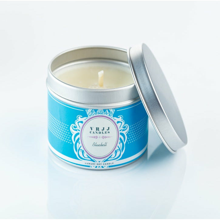 BLUEBELL TRAVEL TIN CANDLE - V R J J  CANDLES